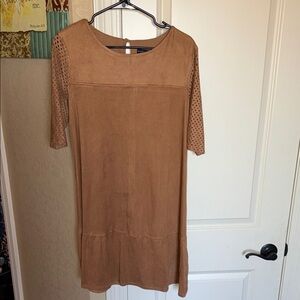 Madison Leigh Brown Long Sleeve Dress
